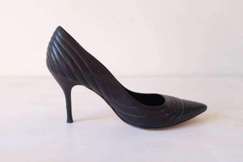 Vintage Gianvito Rossi Schwarze Leder Pumps Vintage Gianvito Rossi Schwarze Leder Pumps von AlienArmpit