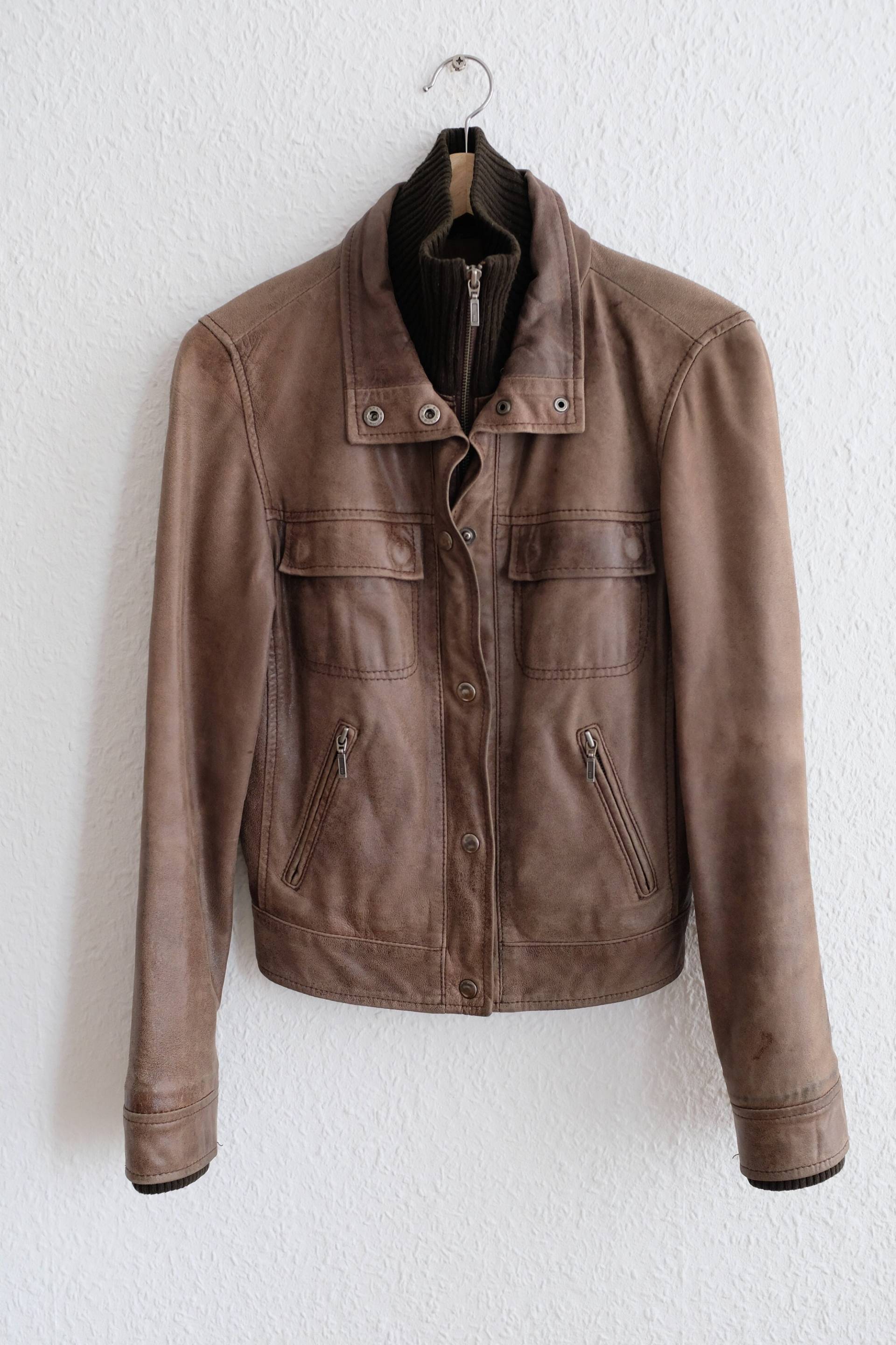 Vintage Patinierte Lederjacke. Damen Größe M Vintage Patinierte Lederjacke. Damen Größe M von AlienArmpit
