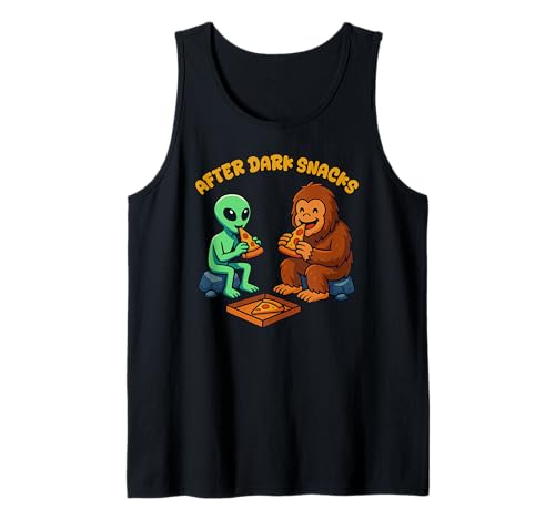 Lustige Alien Bigfoot Pizza After Dark Snacks Jungen Mädchen Kinder Tank Top Lustige Alien Bigfoot Pizza After Dark Snacks Jungen Mädchen Kinder Tank Top von AlienBigfootAxis1