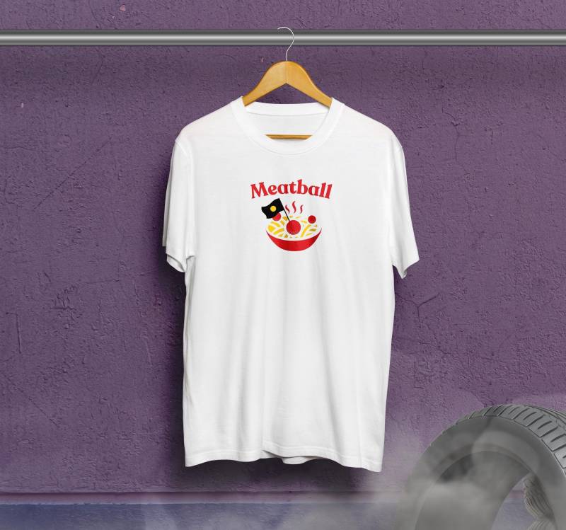 Meatball. Funny Heavyweight Crewneck T-Shirt For Kart Drivers, Race Simracers & Motorsport Enthusiasts Meatball. Funny Heavyweight Crewneck T-Shirt For Kart Drivers, Race Simracers & Motorsport Enthusiasts von alienpace
