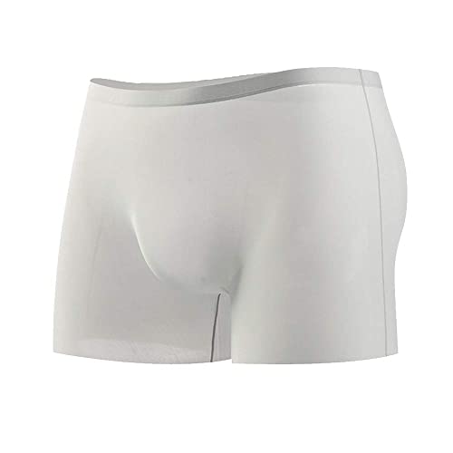 Alienjoy Herren Boxershorts Dünn Eisseide Unterwäsche Sexy Durchsichtiger Nahtloser Slips Hautfreundliche Low Rise von Alienjoy