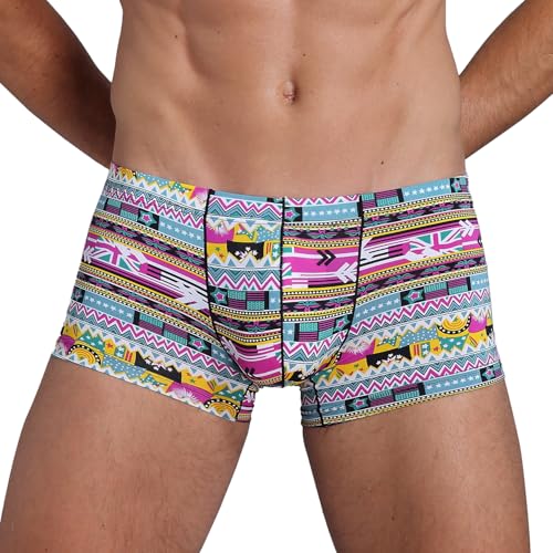 Alienjoy Herren Sexy Boxershorts Silky Printed Männer Weich Trunks Slips Unterwäsche für Mann Alienjoy Herren Sexy Boxershorts Silky Printed Männer Weich Trunks Slips Unterwäsche für Mann von Alienjoy