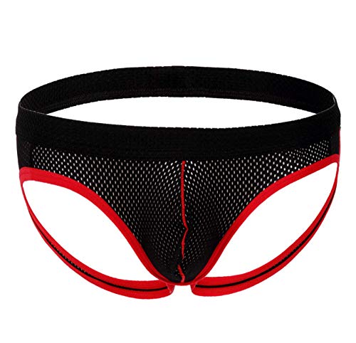 Alienjoy Jockstrap String Tanga für Herren Atmungsaktive Mesh Sexy Jock Strap Unterwäsche Männer Thong G-Strings Sport Unterhosen von Alienjoy