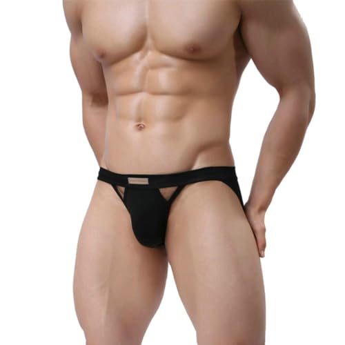 Alienjoy Jockstrap String Tanga für Herren Sexy Männer G-Strings Unterwäsche Stretch Baumwolle Slips Thong Athletischer Unterstützer Sport Unterhosen von Alienjoy