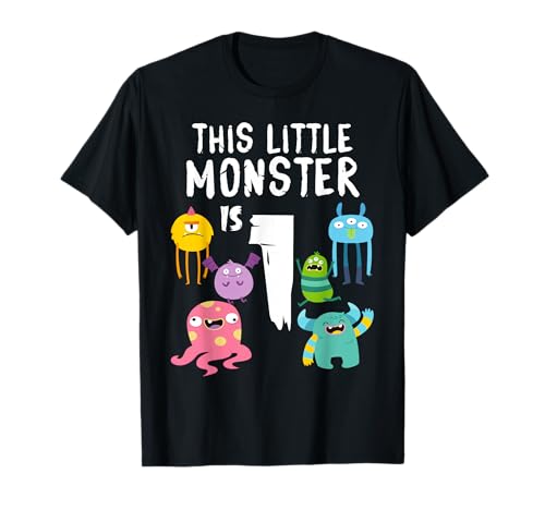 Little Monster Is 1 Kids 1 Year Old Monster Geburtstagsparty T-Shirt Little Monster Is 1 Kids 1 Year Old Monster Geburtstagsparty T-Shirt von Aliens Monsters Birthday Gift