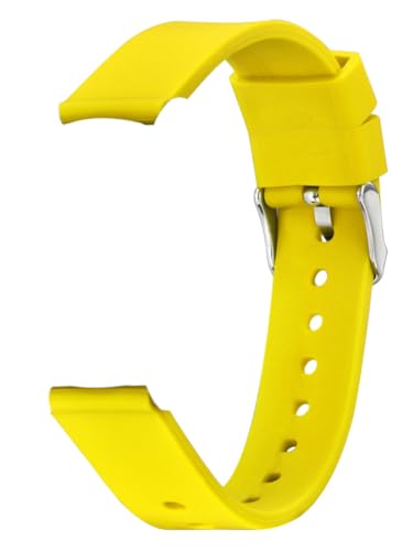 Alienwork Uhrenarmband Silikon-Armband Gelb Federsteg mit Schnellverschluss Silikon Leicht Weich Wasserdicht von Alienwork