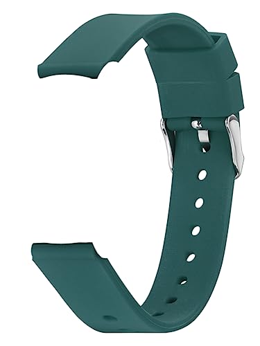 Alienwork Uhrenarmband Silikon-Armband Grün Federsteg mit Schnellverschluss Silikon Leicht Weich Wasserdicht von Alienwork