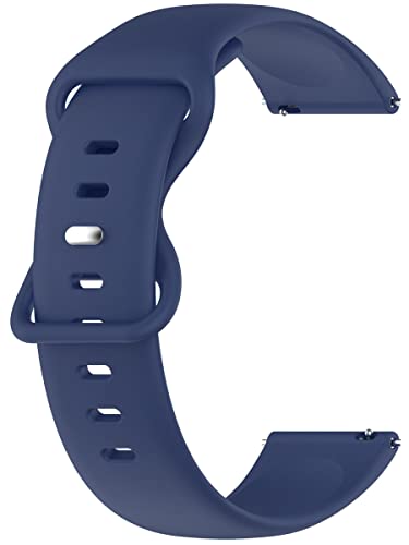 Alienwork Uhrenarmband Silikon-Armband Marineblau Federsteg mit Schnellverschluss Silikon Leicht Weich Wasserdicht von Alienwork