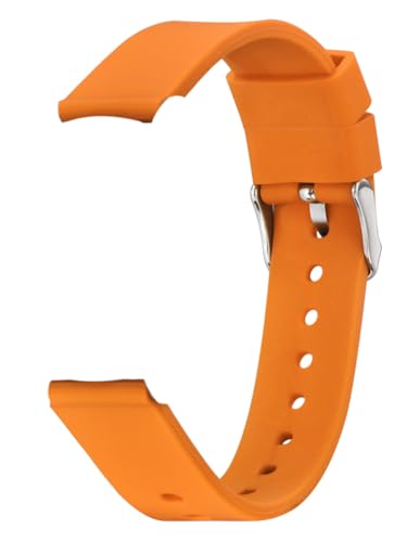 Alienwork Uhrenarmband Silikon-Armband Orange Federsteg mit Schnellverschluss Silikon Leicht Weich Wasserdicht von Alienwork