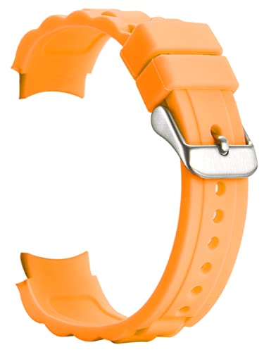 Alienwork Uhrenarmband Silikon-Armband Orange Silikon Leicht Weich Wasserdicht Alienwork Uhrenarmband Silikon-Armband Orange Silikon Leicht Weich Wasserdicht von Alienwork