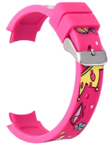 Alienwork Uhrenarmband Silikon-Armband Rosa Silikon Leicht Weich Wasserdicht von Alienwork