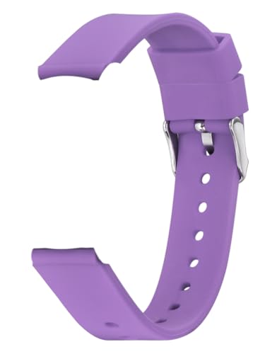 Alienwork Uhrenarmband Silikon-Armband Violett Federsteg mit Schnellverschluss Silikon Leicht Weich Wasserdicht von Alienwork