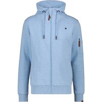 Alife and Kickin Herren Sweatjacke Elias A fjord melange 3XL von Alife and Kickin