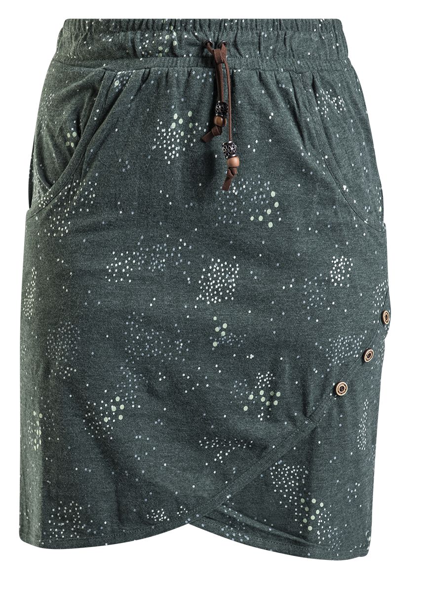 Alife and Kickin Kurzer Rock - LucyAK B Short Skirt - XS bis XL - für Damen - Größe M - grün von Alife and Kickin