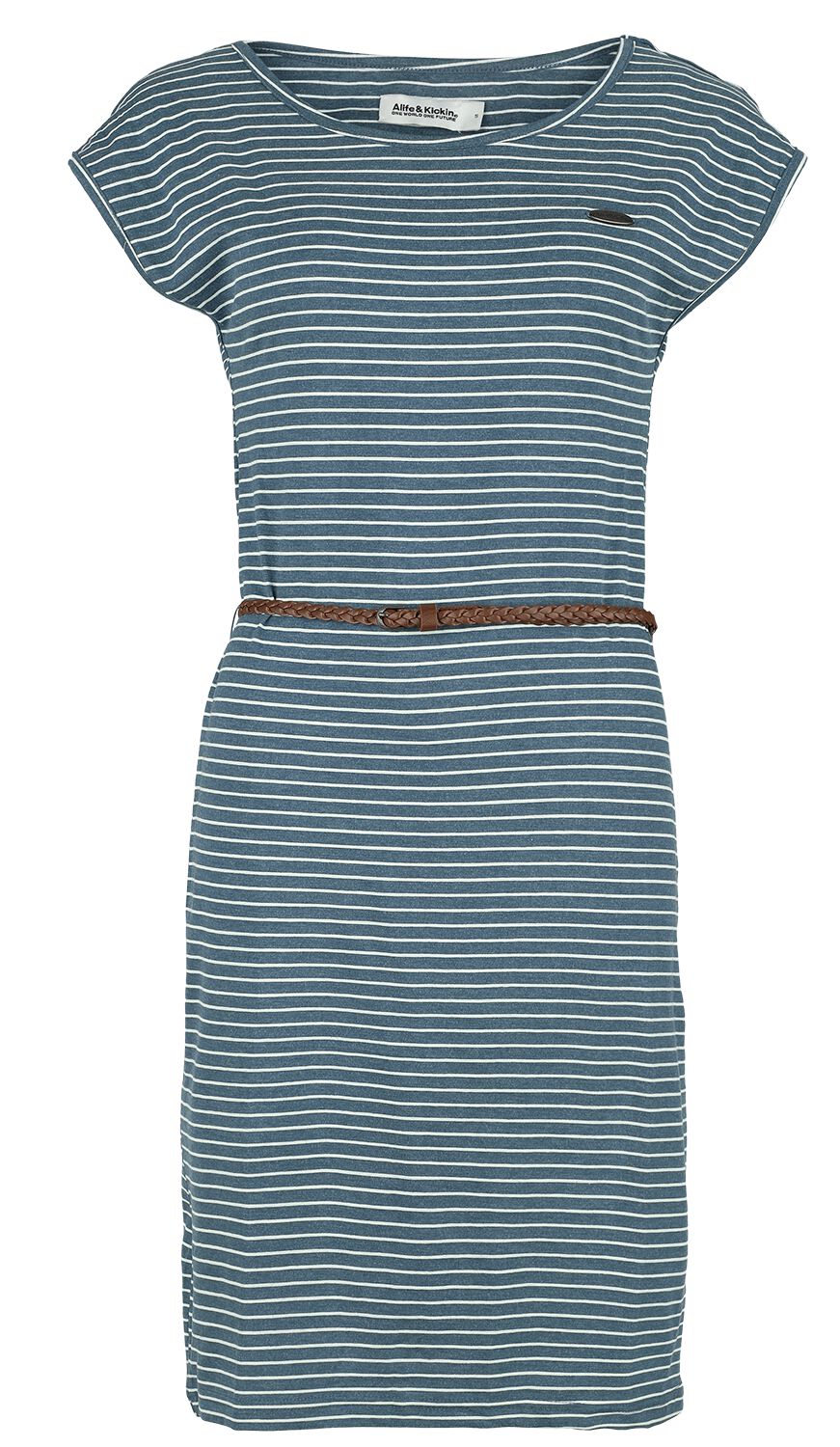 Alife and Kickin Kurzes Kleid - ElliAK Z Shirt Dress - XS bis XL - für Damen - Größe L - blau von Alife and Kickin