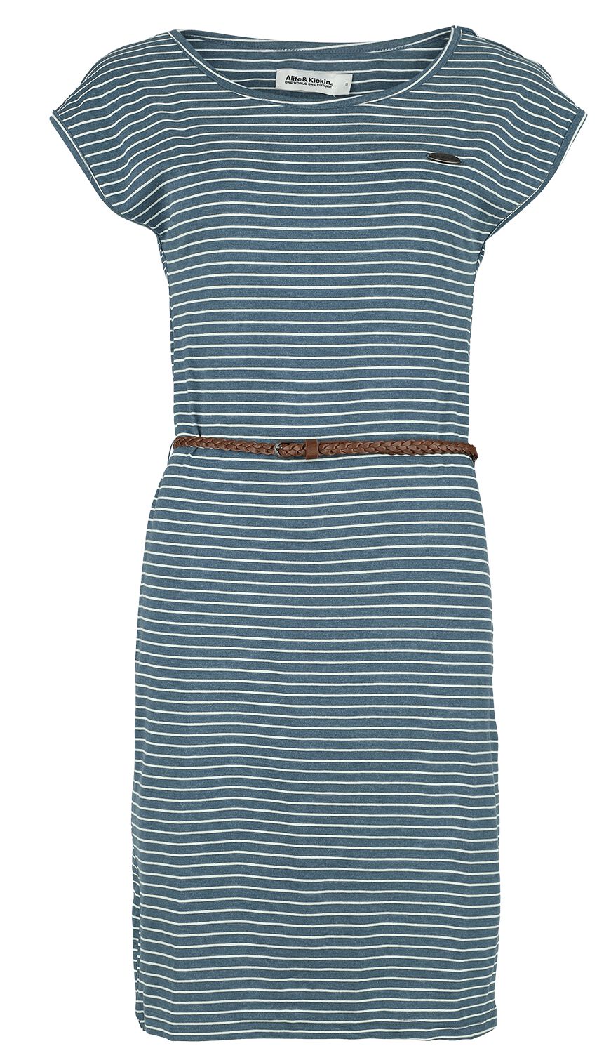 Alife and Kickin Kurzes Kleid - ElliAK Z Shirt Dress - XS bis XL - für Damen - Größe M - blau von Alife and Kickin