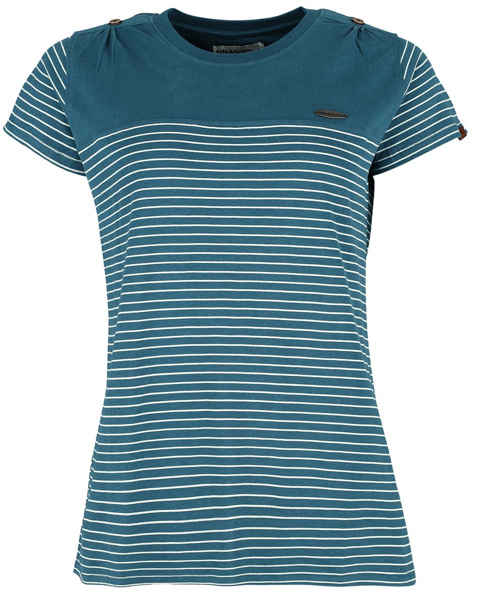 Alife and Kickin T-Shirt - LioAK Z Shirt - XS bis XL - für Damen - Größe XS - blau von Alife and Kickin