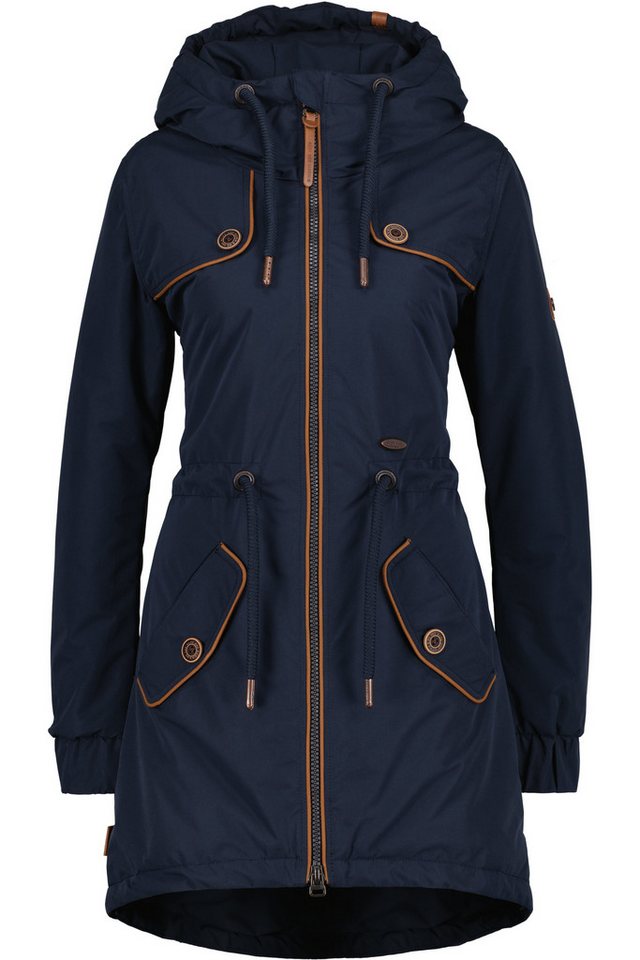 Alife & Kickin Funktionsparka CHARLOTTE II COAT CS mit hochschließendem Kragen und Kapuze von Alife & Kickin