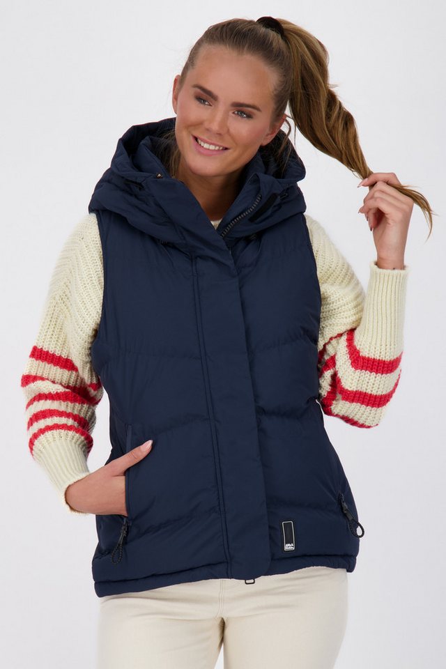 Alife & Kickin Steppweste JunisAK A kurze Steppweste Women CS mit regulierbarer Kapuze von Alife & Kickin