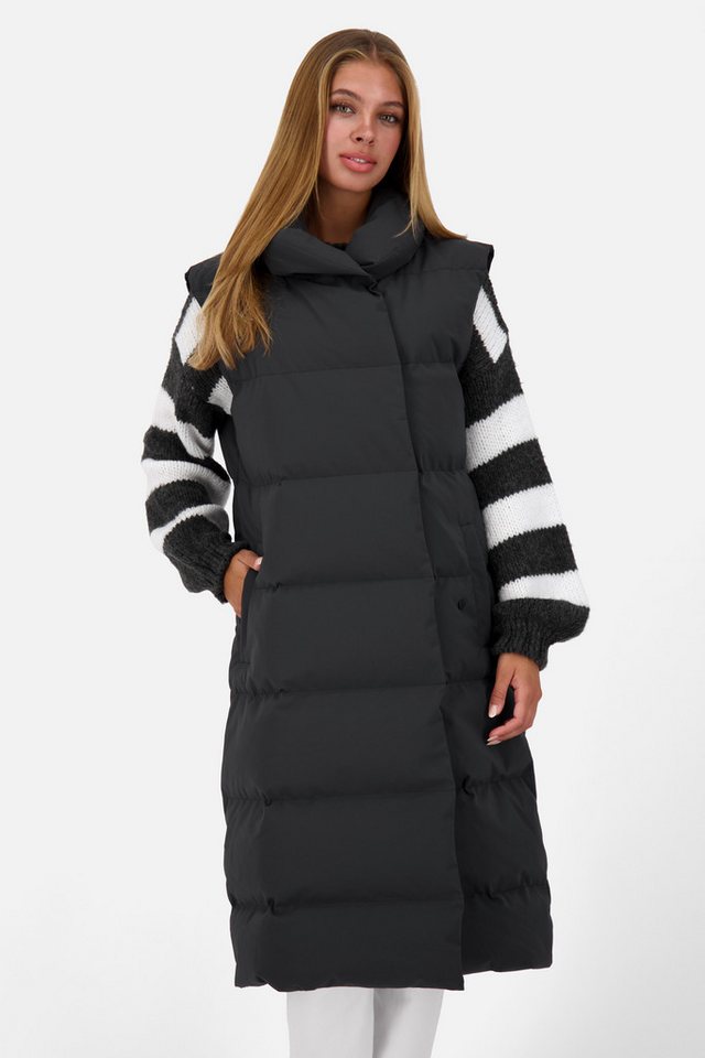 Alife & Kickin Steppweste PhoebeAK A Long Vest CS Long Vest, Langweste mit Stehkragen von Alife & Kickin