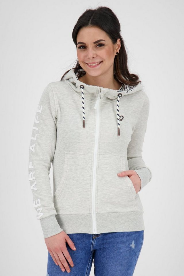 Alife & Kickin Sweatshirt JessyAK Sweat Jacket Damen Kapuzensweatjacke, Jacke von Alife & Kickin