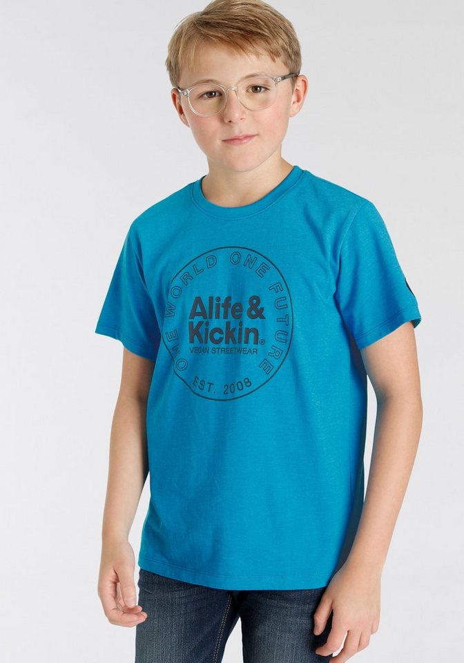 Alife & Kickin T-Shirt Logo-Print in melierter Qualität, NEUE MARKE! Alife&Kickin für Kids von Alife & Kickin