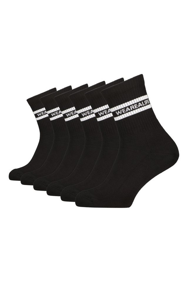 Alife & Kickin Tennissocken Herren 6 PACK - DennisAK (Spar-Set) lange Sportsocken mit Streifen, aus Baumwolle mit weichem Bund von Alife & Kickin