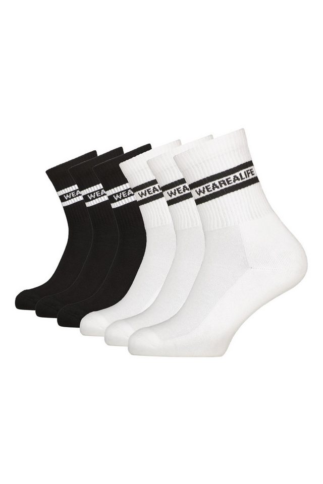 Alife & Kickin Tennissocken Herren 6 PACK - DennisAK (Spar-Set) lange Sportsocken mit Streifen, aus Baumwolle mit weichem Bund von Alife & Kickin