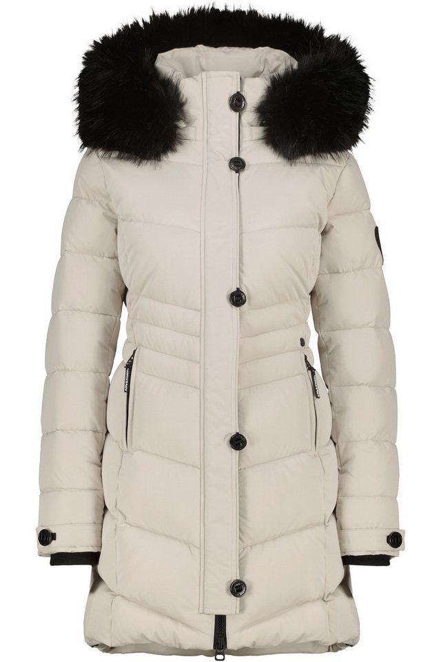 Alife & Kickin Winterjacke Damen AmaliaAK A Lange gefütterte Damenwinterjacke mit abnehmbarer Kunstfellkapuze von Alife & Kickin