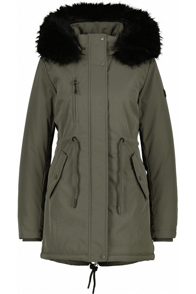 Alife & Kickin Winterjacke Damen KierseyAK A Kurzer Mantel mit weichem Teddy-Innenfutter und abnehmbarer Kapuze von Alife & Kickin