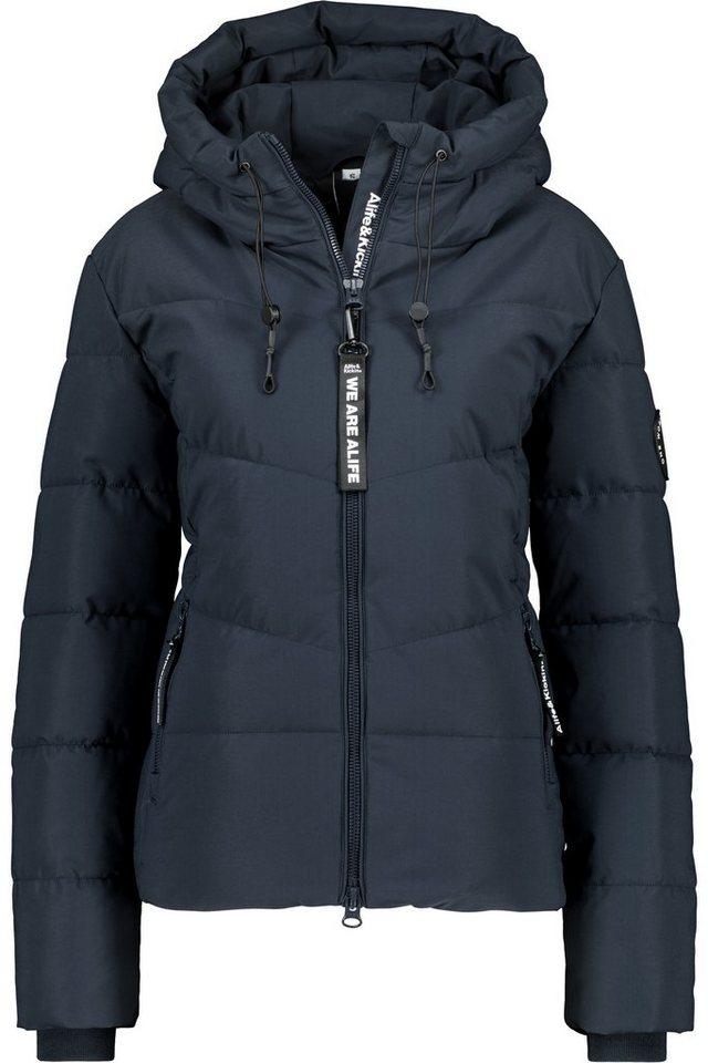 Alife & Kickin Winterjacke Damen MicaelaAK A Kurze warme Jacke mit gefütterten Reißverschlusstaschen und Kapuze von Alife & Kickin