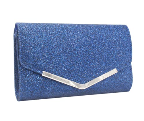 Alifyt Damen-Clutch mit Glitzer-Umschlag für Hochzeit, Abendveranstaltung, Handtasche, Kette von Fioeyr