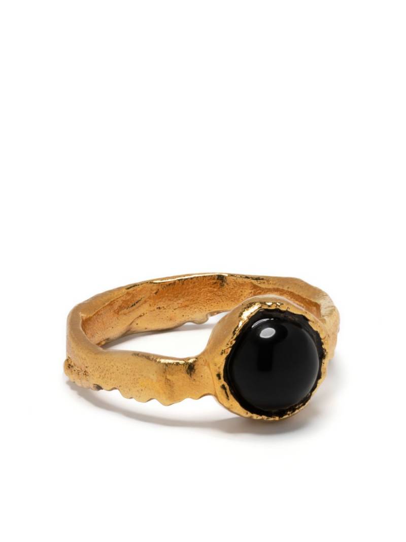 Alighieri The Midnight Rock onyx ring - Gold von Alighieri