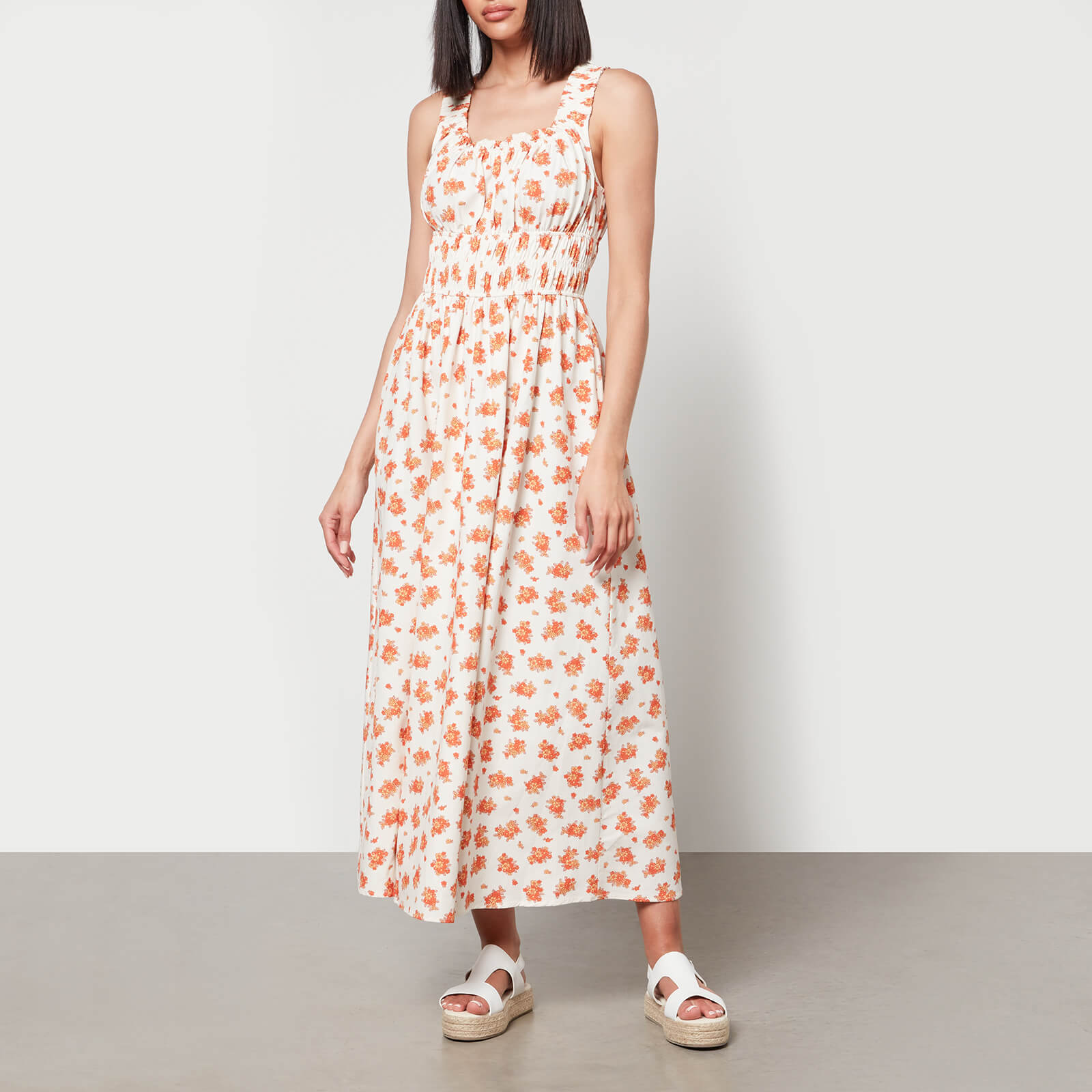 Aligne Helaine Floral-Print Poplin Midi Dress - EU 34/UK 6 von Aligne