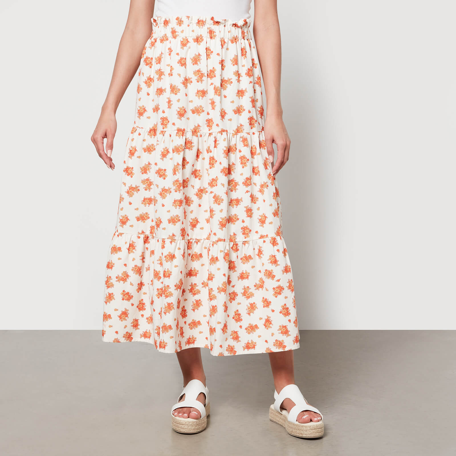 Aligne Hema Floral-Print Poplin Midi Skirt - EU 36/UK 8 von Aligne