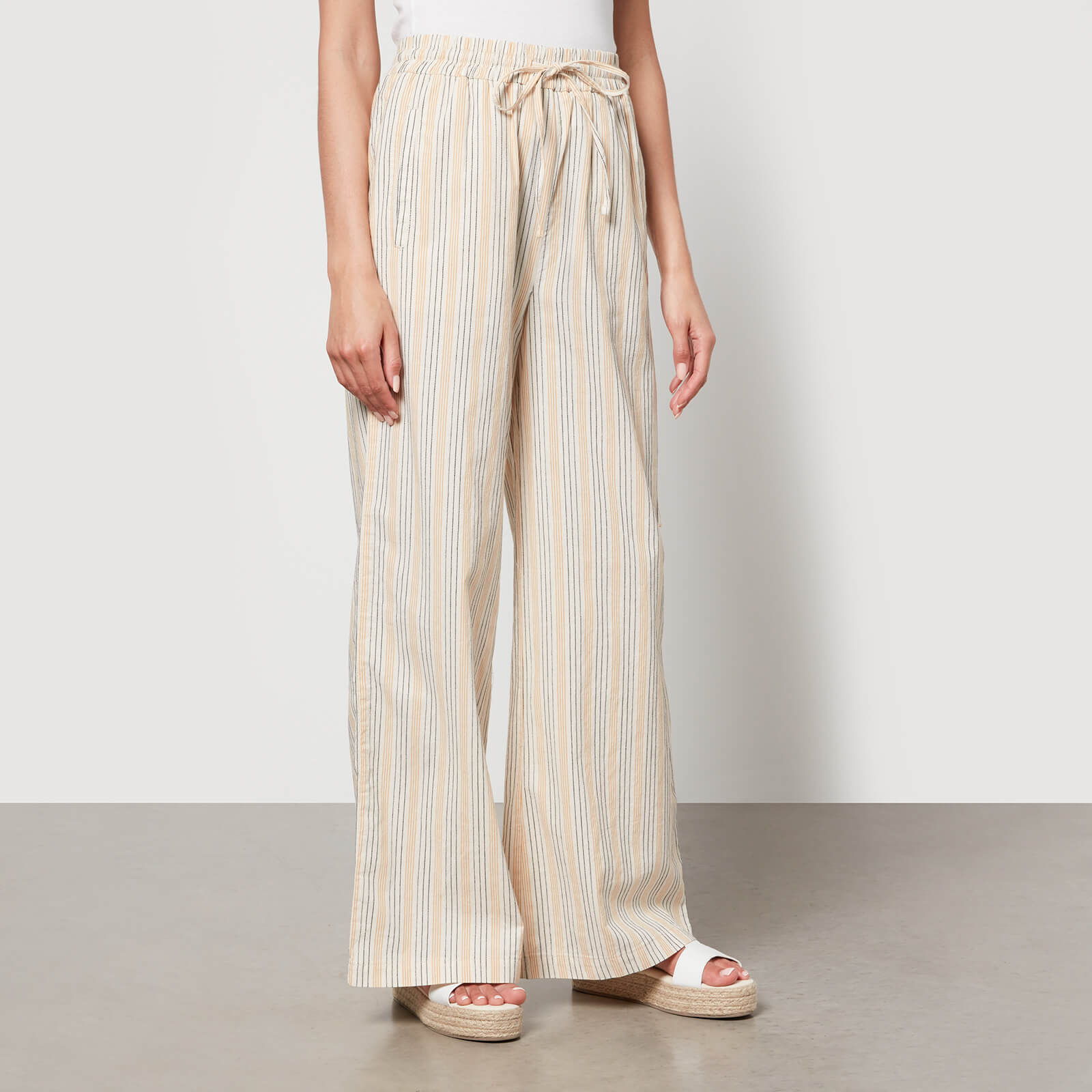 Aligne Hillier Cotton-Poplin Wide-Leg Trousers - EU 38/UK 10 von Aligne