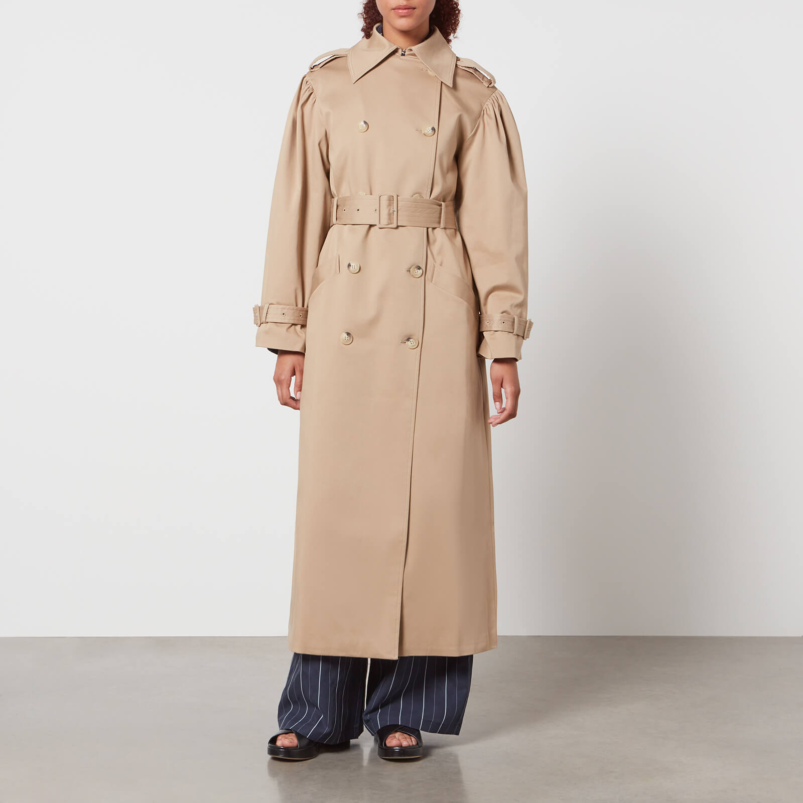 Aligne Julia Stretch-Cotton Gabardine Maxi Trench Coat - EU 40/UK 12 von Aligne