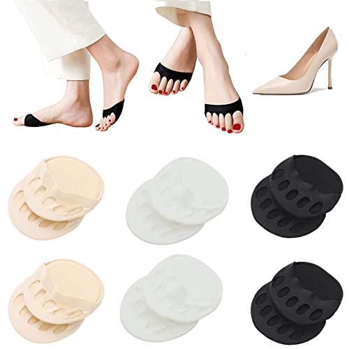 Alileo 10 Paar Damen Zehensocken, Unsichtbare Baumwoll Socken, High Heels Socken Halbsocken, Open Toe Socken, Invisible Sportsocken Yoga Socken von Alileo