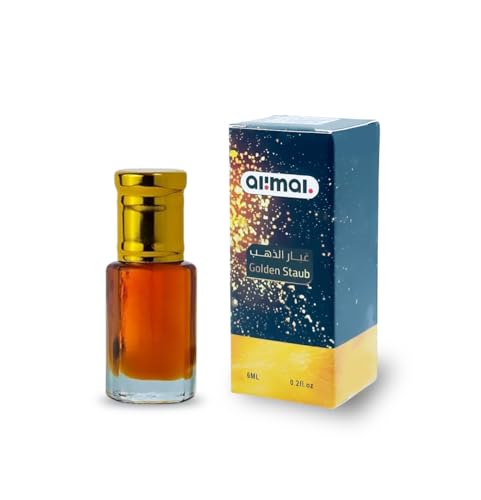 AliMal® Premium Golden Staub Parfümöl | Ätherische, naturreine und alkoholfreie Öle | Arabischer Duft für Damen & Herren | Parfüm-Duftessenz, Duftöl, Parfum, Unisex, Hautfreundlich, 6 ml von Alimal