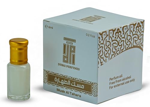 AliMal® Premium Musk Al Tahara Parfümöl | Ätherische, naturreine und alkoholfreie Öle | Arabischer Duft für Damen & Herren | Parfüm-Duftessenz, Duftöl, Parfum, Unisex, Hautfreundlich, 6 ml von Alimal