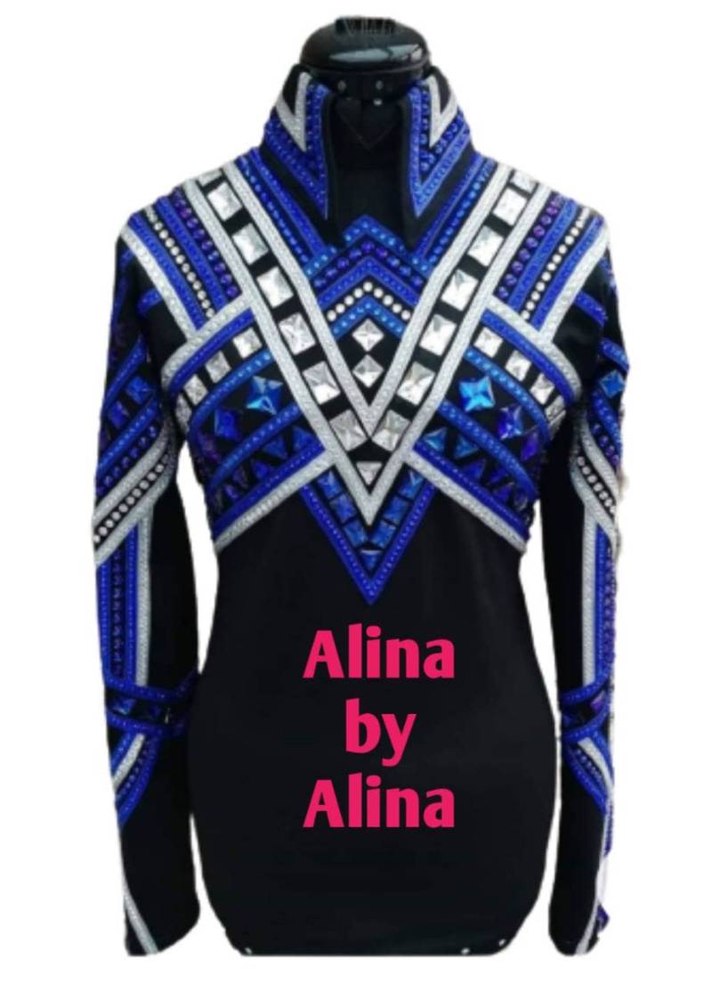 Showmanship-Jacke Mit 100% Glassteinen Western Custom Rodeo Queen Showmanship Frauen Zeigen Jacke von AlinaByAlinaStore