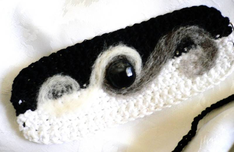 Armband... Classic Schwarz... Faser-Kunst... Tragen... Hand-Filz-Design von AlinasArt