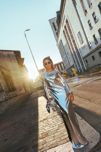 Aline Celi Kleid Metallic von Aline Celi