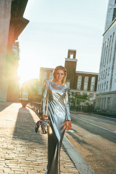 Aline Celi Kleid Metallic von Aline Celi