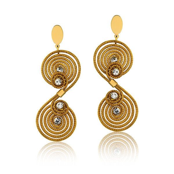 Aline Celi Ohrringe Christa Bio aus Golden Grass von Aline Celi