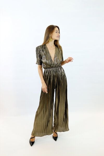 Aline Celi Overall Metallic Gold von Aline Celi