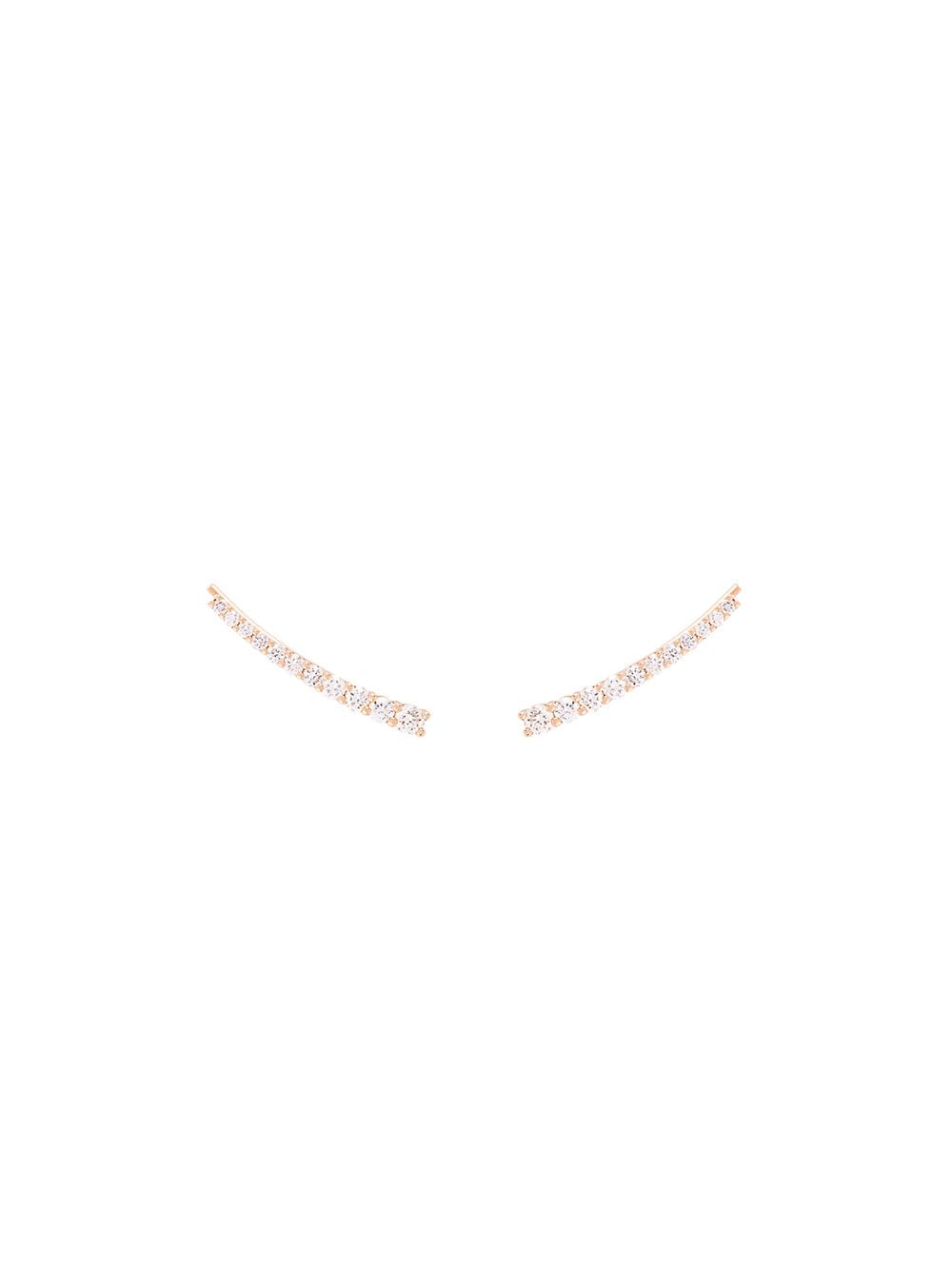 ALINKA 18kt 'Dasha Super Fine' Rotgold-Ear-Cuff mit Diamanten - Metallic von ALINKA