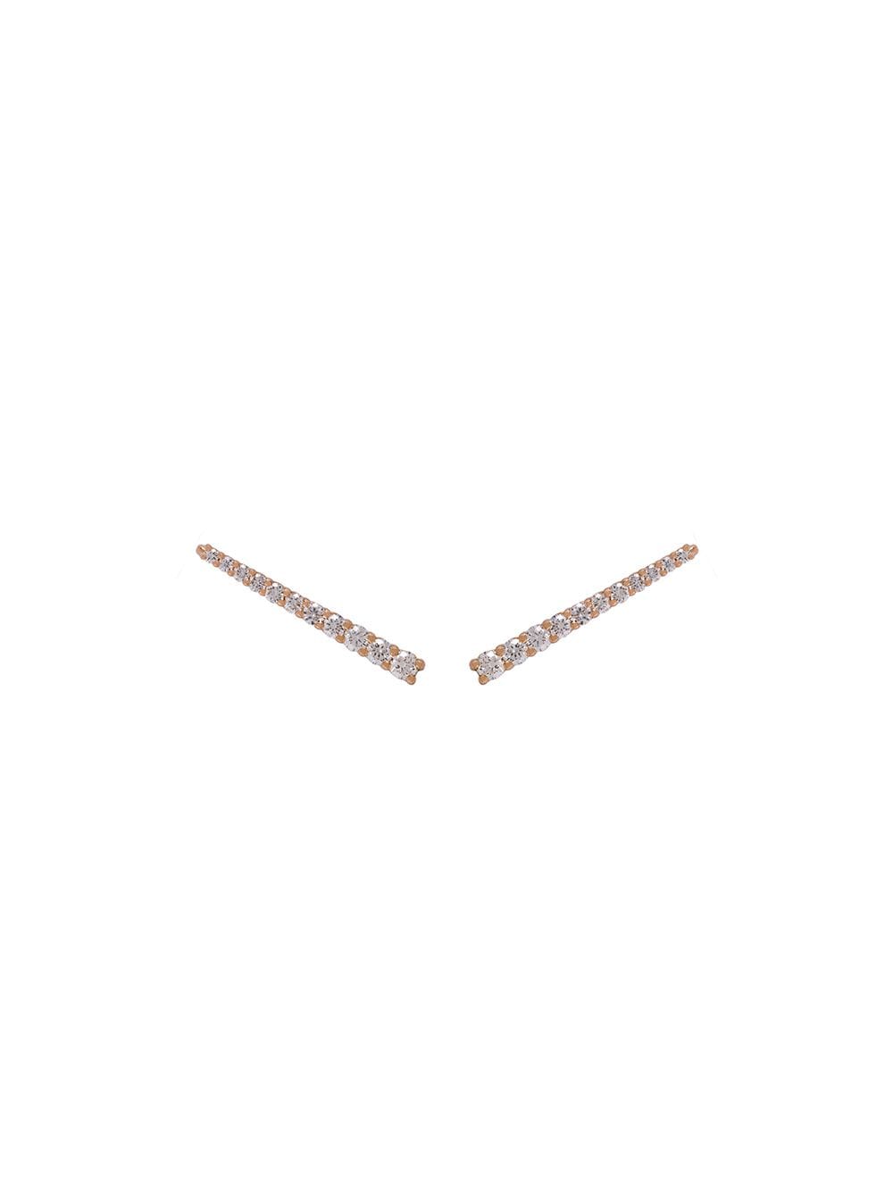 ALINKA 'VERA' Ear Cuff aus 18kt Rotgold mit Diamanten - Metallic von ALINKA