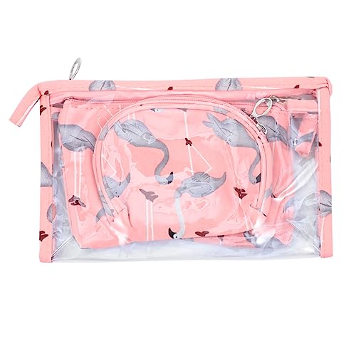 Alipis 1 Aufbewahrungstasche Schminktaschen Für Tiere Männer Waschen Rasierbeutel Flamingo-Kosmetikkoffer Schwan-Make-up-geldbörse Vogel-kosmetikhalter Reißverschluss Make-up-Box Mann Pu von Alipis