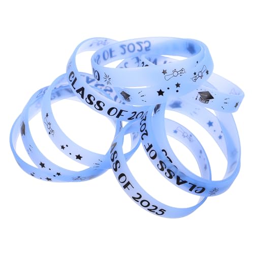 Alipis 10 Stück Graduationsarmbänder aus Silikon Nachtleuchtend für Abschlussfeier für Bequem und Dehnbar Veranstaltungen und Feiern von Alipis